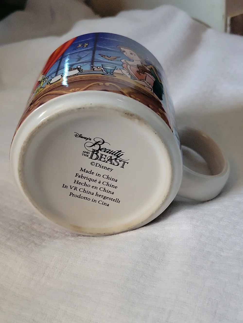 RARE Disney Beauty and the Beast mug EUC